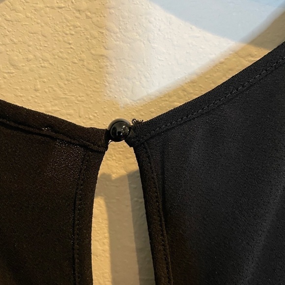 NWT Label by 5 Twelve  Wide Leg V Neck Jersey Jumpsuit Romper Black POC… - Picture 6 of 11